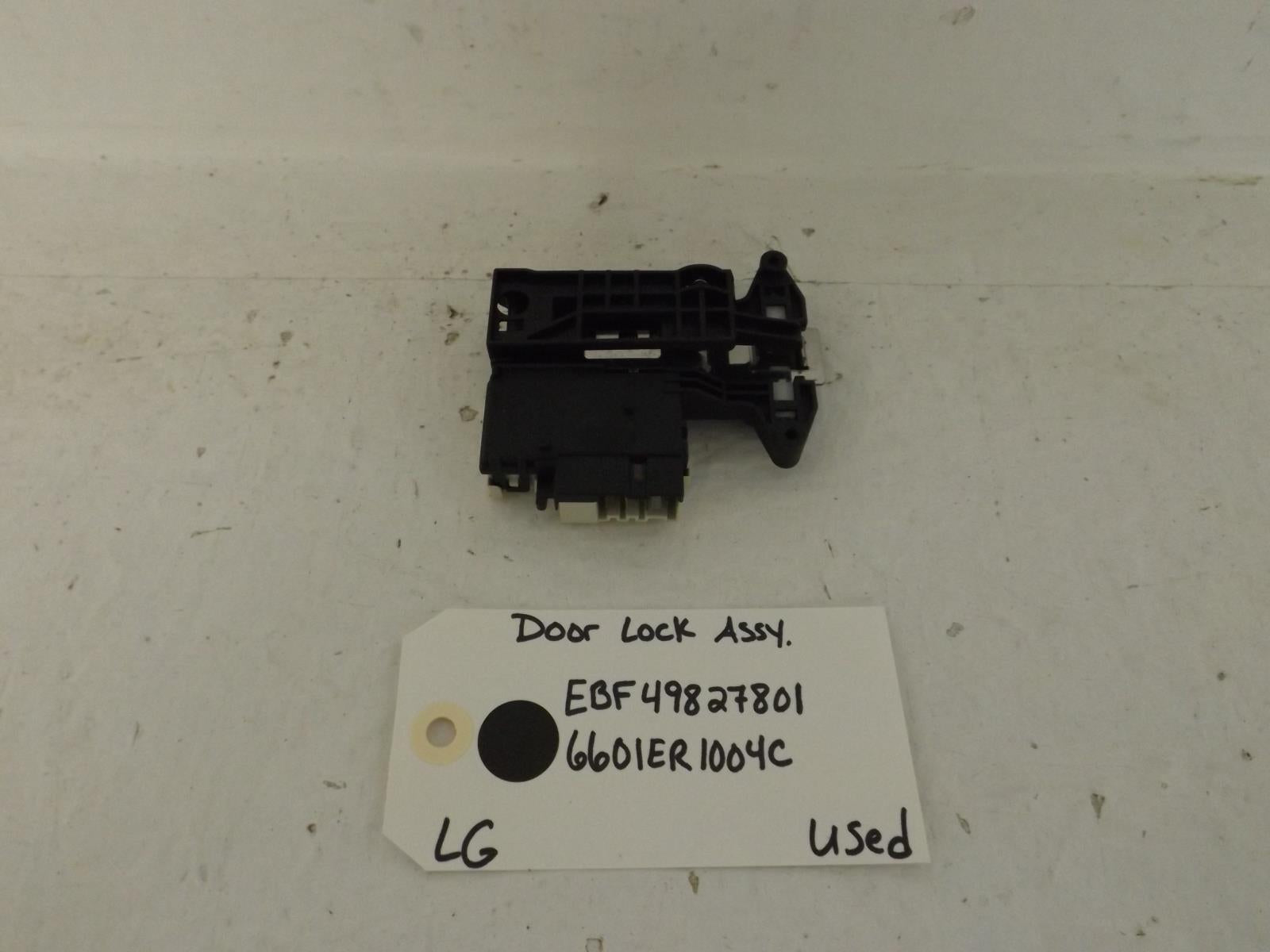 LG Washer EBF49827801 6601ER1004C Door Lock Assy Used LG Washer EBF49827801 6601ER1004C Door Lock Assy Used
